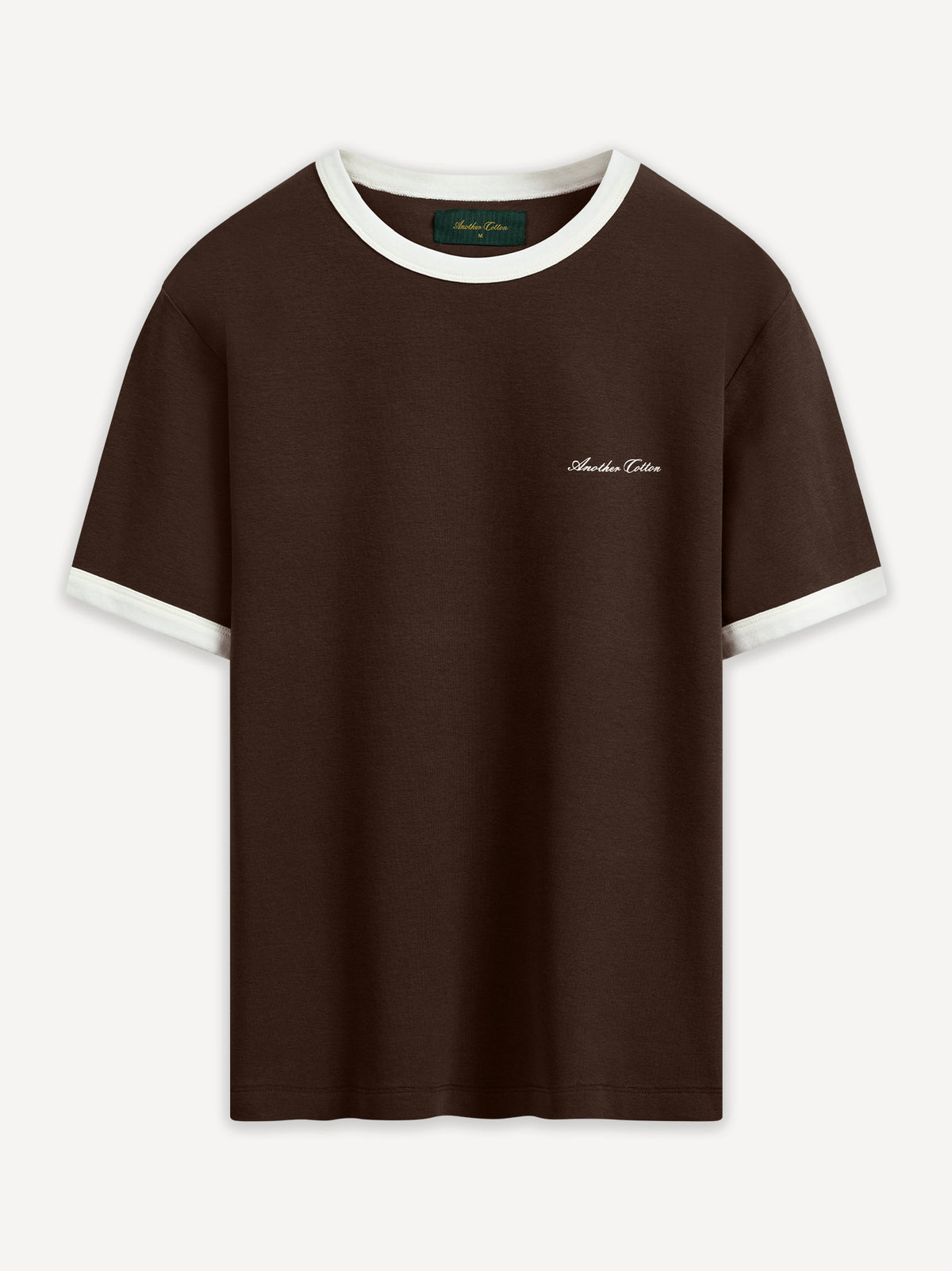 Basic Slim Fit 210gsm Ringer T-Shirt – Brown