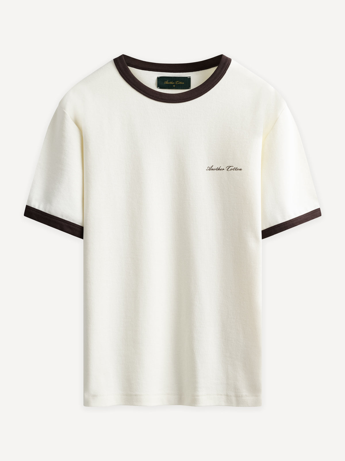 Basic Slim Fit 210gsm Ringer T-Shirt – Off White