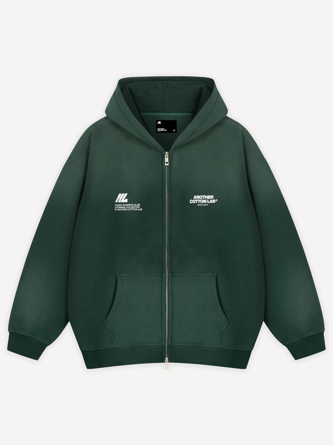 Sunday Running Club Washed Oversized Zip Hoodie