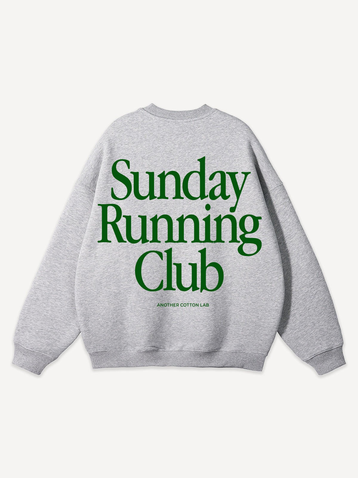 Sunday Running Club Heavy Oversized Sweatshirt – Heather Grey