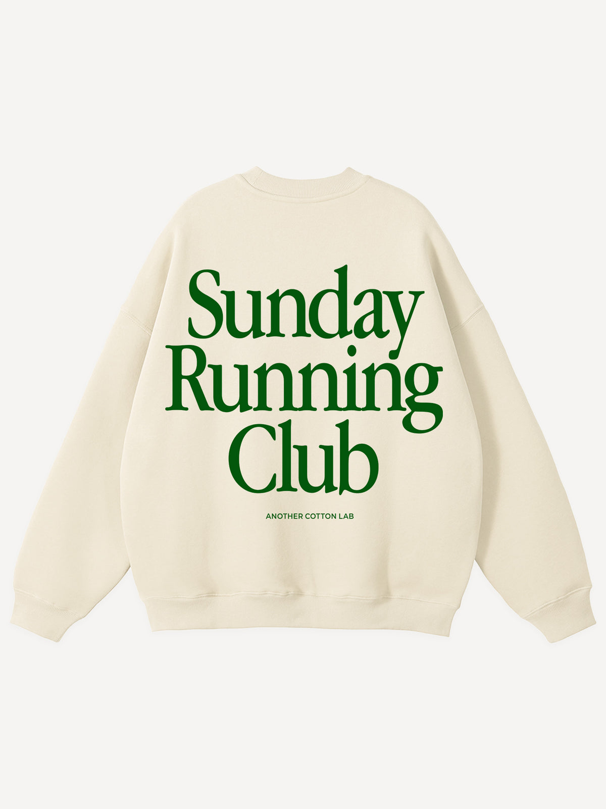 Sunday Running Club Heavy Oversized Sweatshirt – Off White