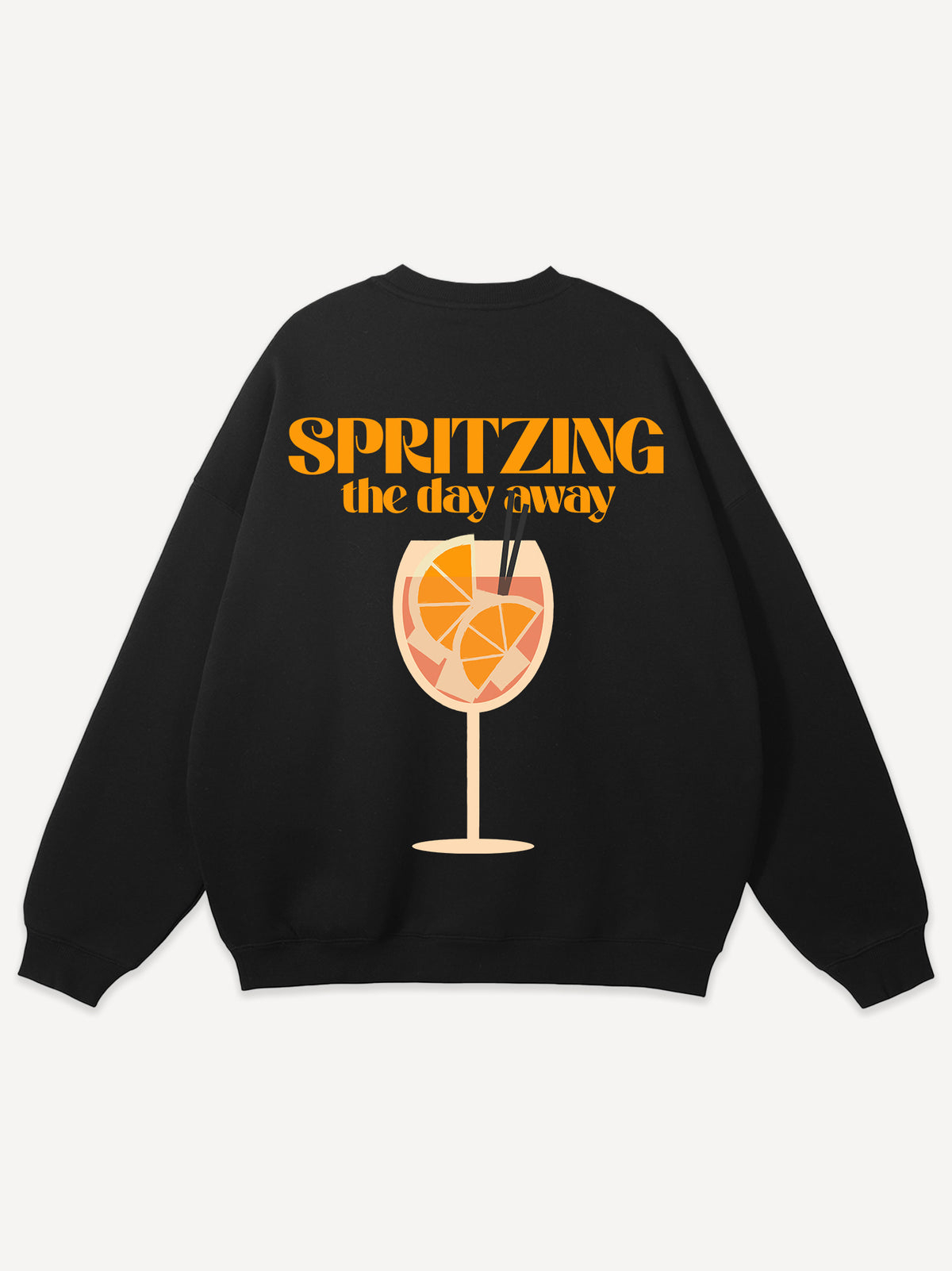Spritzing Sweatshirt – Zwart