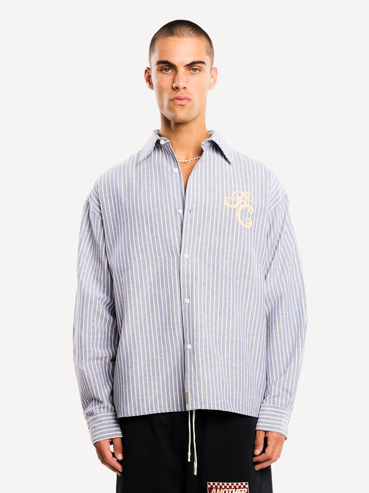 Seunos & Sol Festival Shirt — Blue Striped