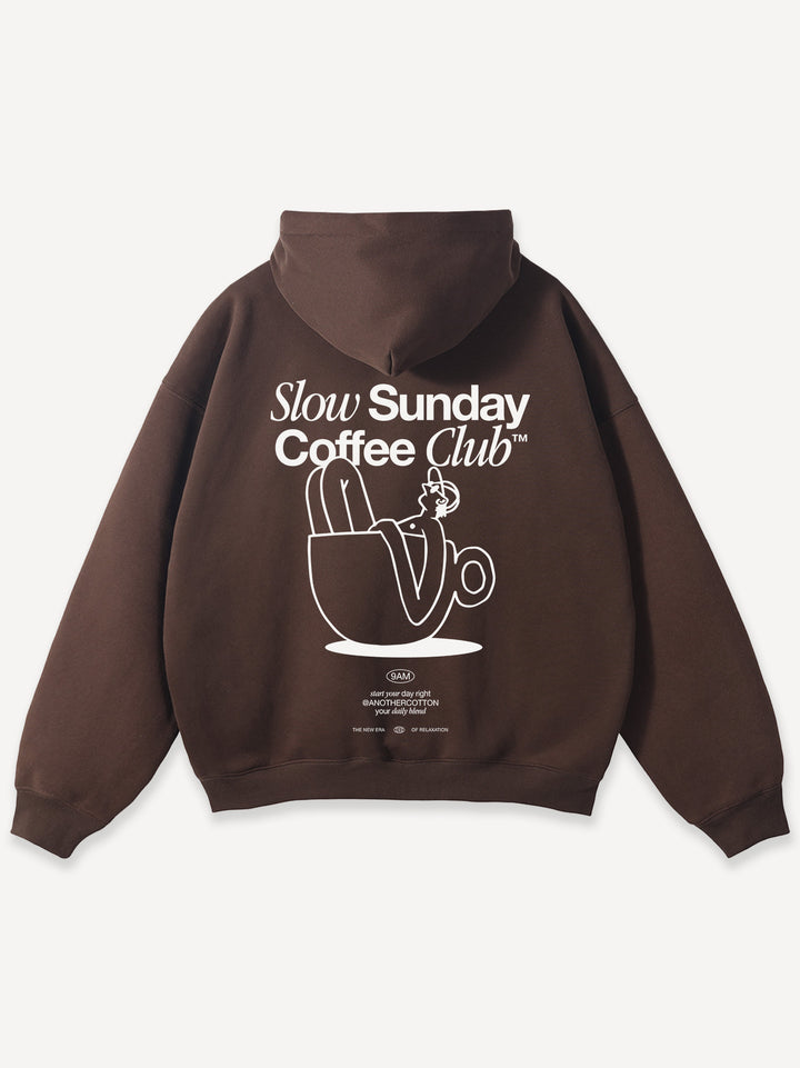 Slow Sunday Coffee Club Oversized Hoodie