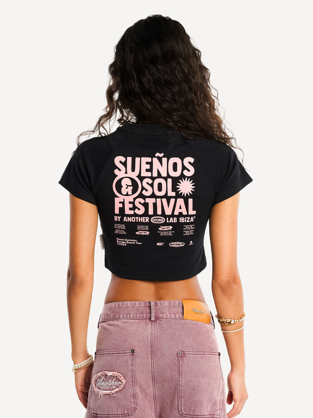 WMN Suenos & Sol Festival Crop Top — Navy Blue