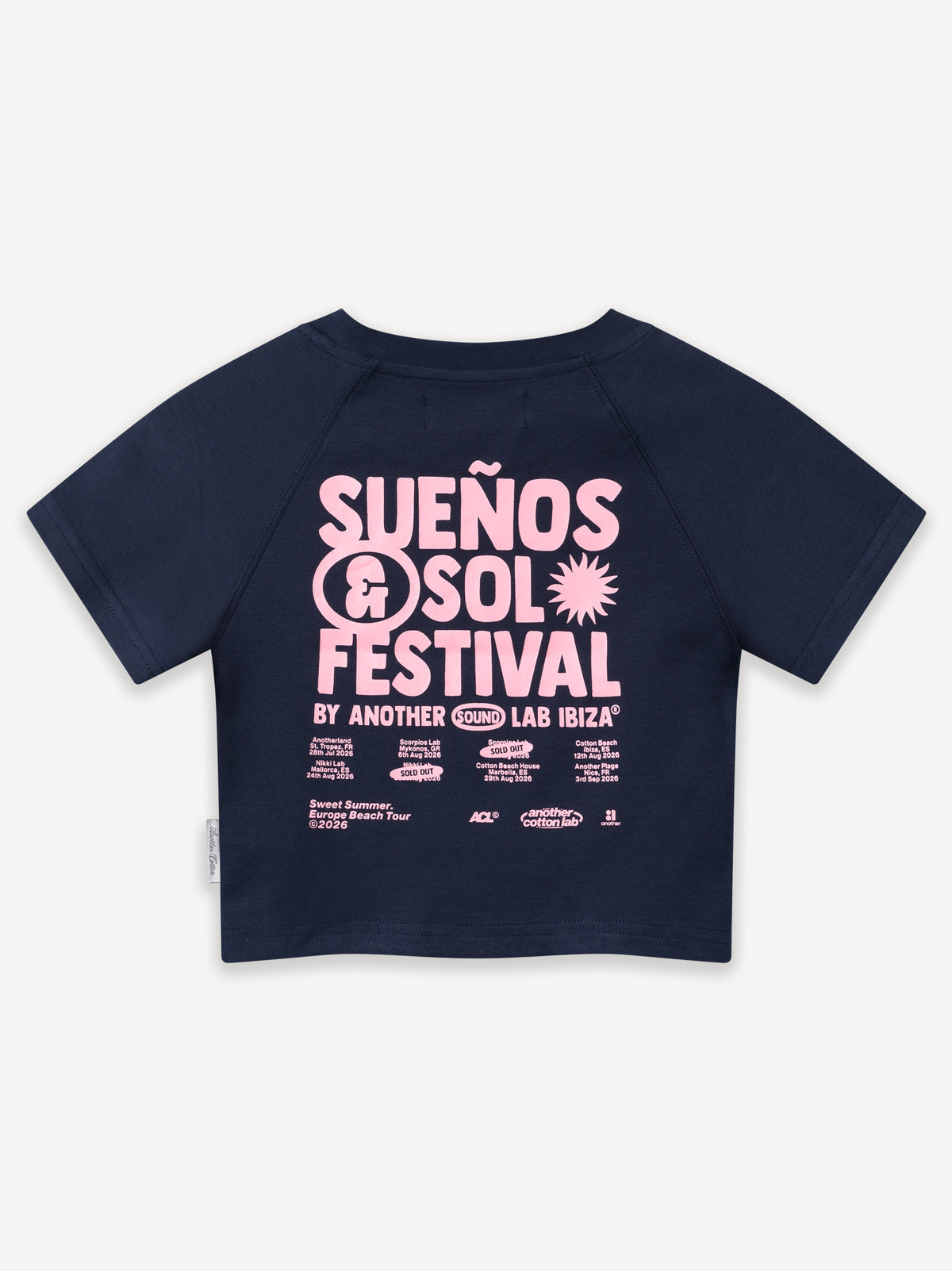 WMN Suenos & Sol Festival Crop Top – Navy Blue
