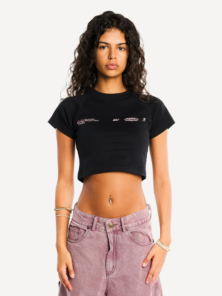 WMN Suenos & Sol Festival Crop Top — Navy Blue