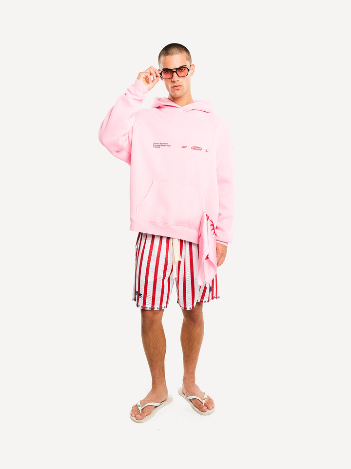 Suenos & Sol Festival Washed Hoodie — Washed Powder Pink