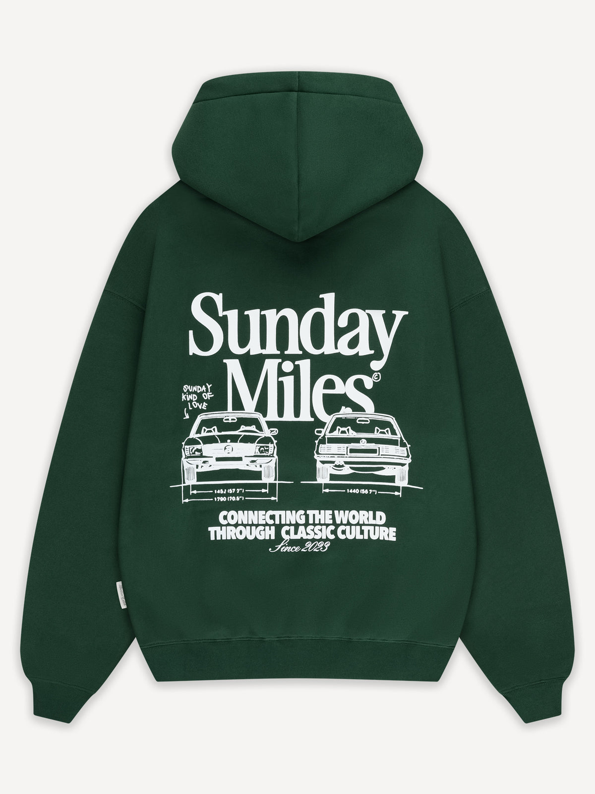Sunday Miles Hoodie – Bottle green