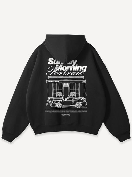 Deuxieme Classe SUNDAY スウェットロゴT ACL-SundayMorning-Hoodie-BL-