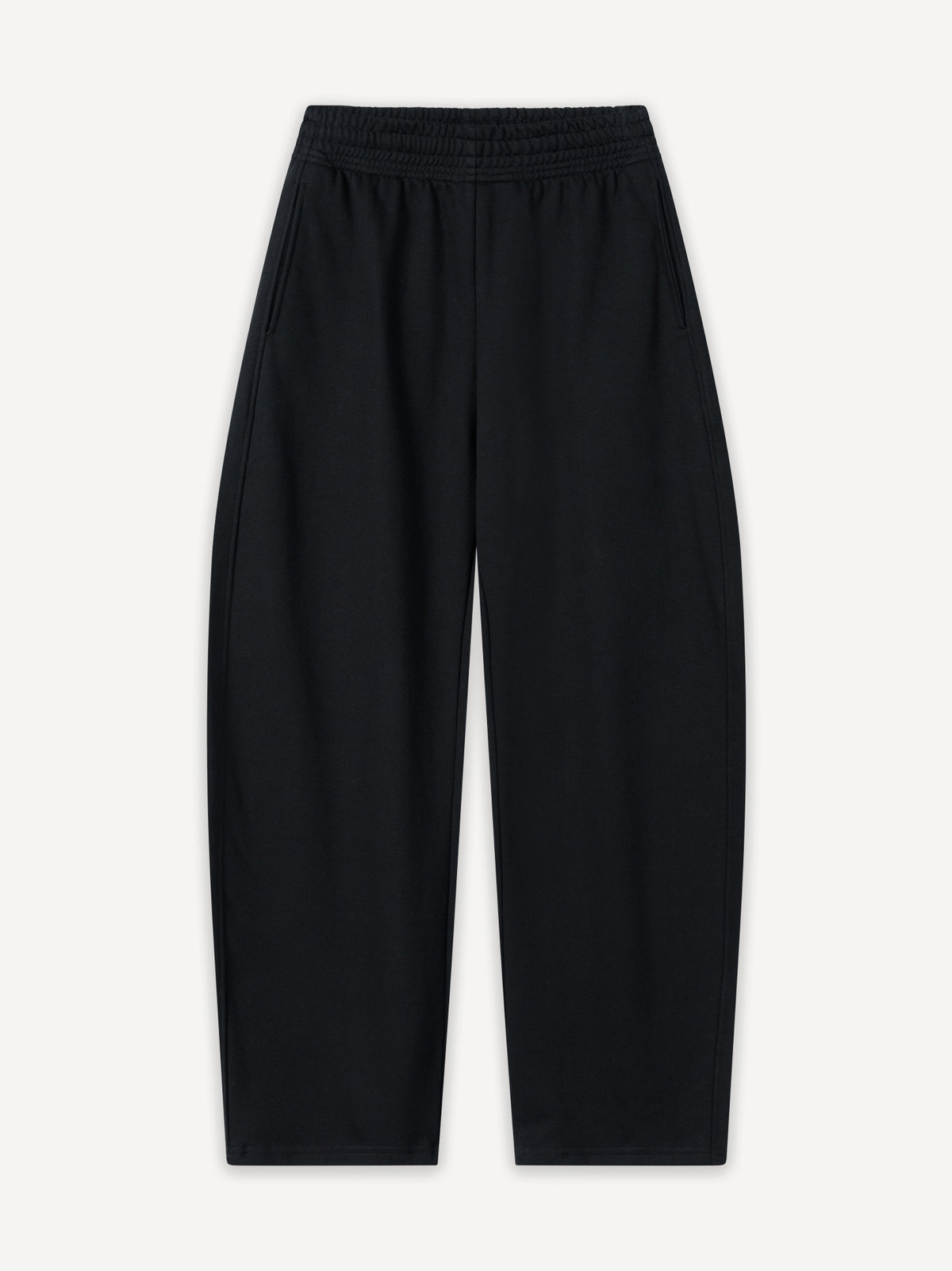 Basic Barrel Fit 380gsm Sweatpant – Black