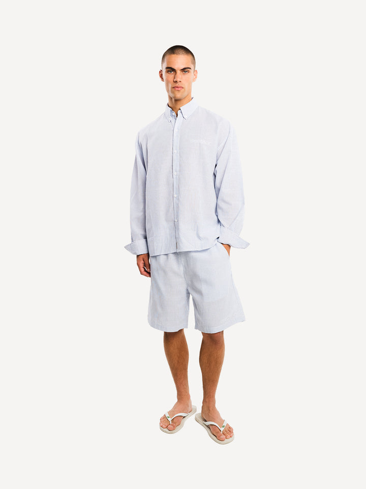 The Essential Summer Shirt — Blue Striped