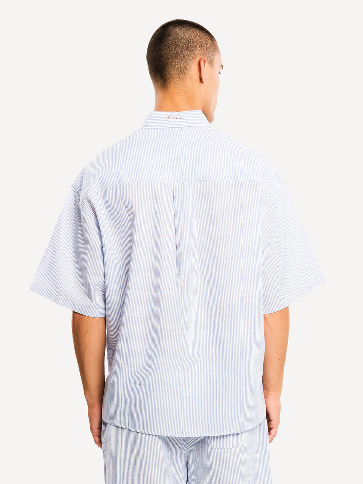 The Short Sleeve Shirt — Blue Striped