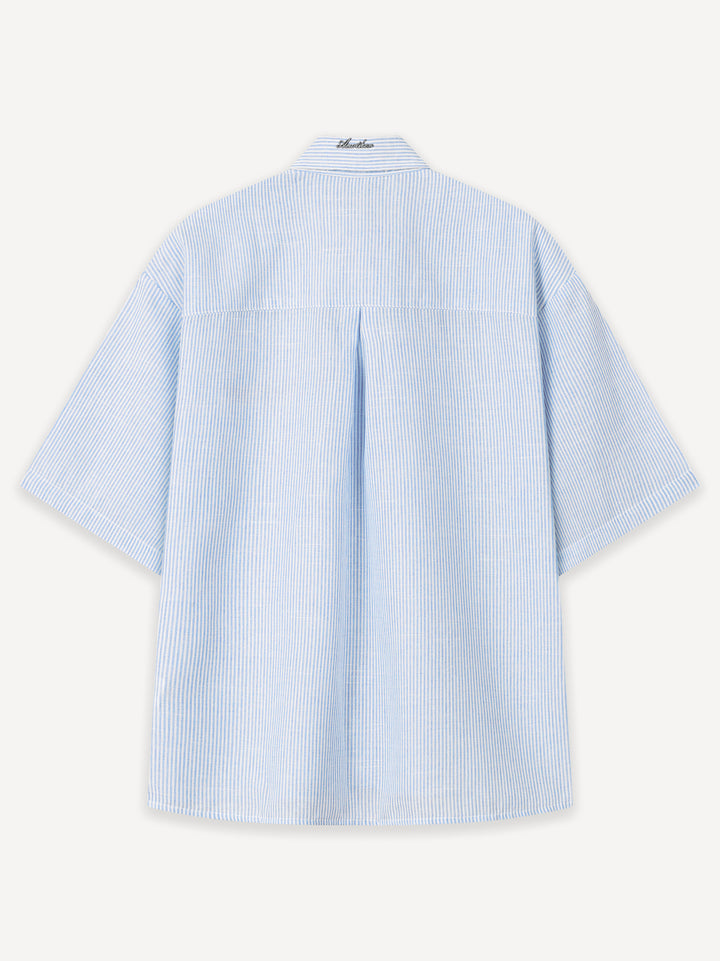 The Short Sleeve Shirt — Blue Striped