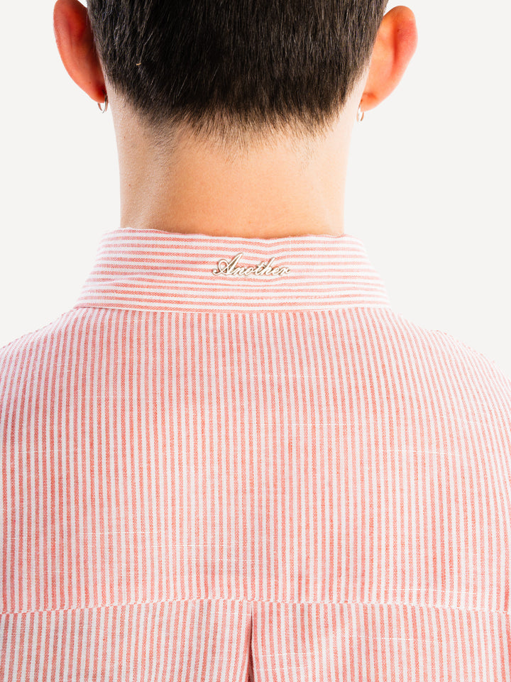 The Short Sleeve Shirt — Pink Striped