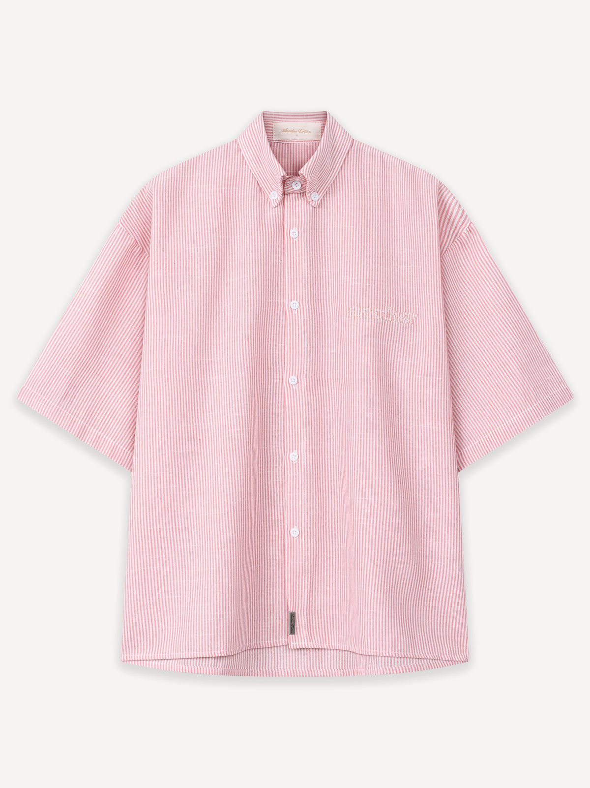 The Essential Summer Short Sleeve Shirt – Pink Striped