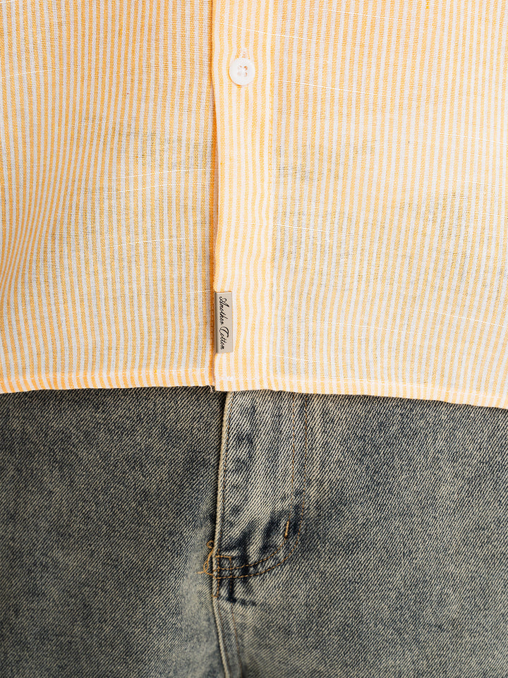 The Short Sleeve Shirt — Butter Striped