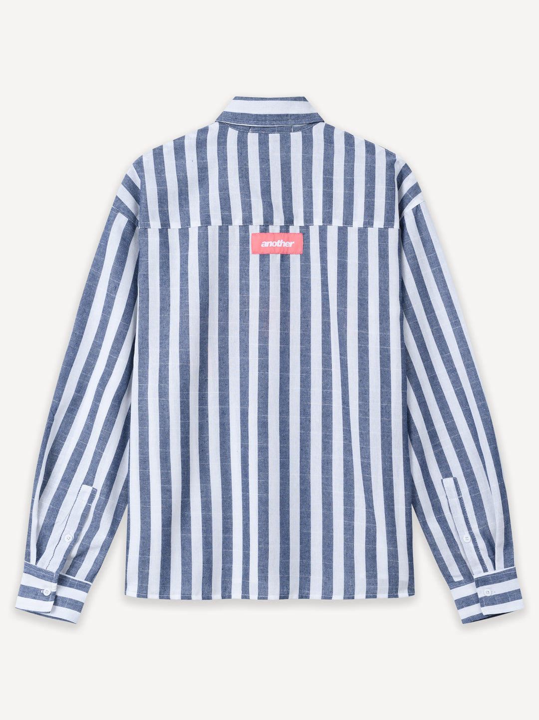 The Wide Stripe Shirt — Blue Striped