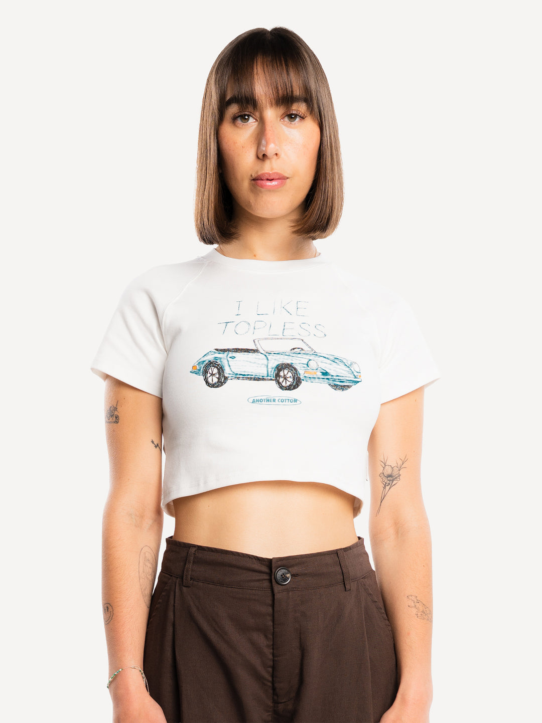 Summer Story Crop Top — White