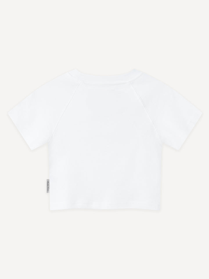 Summer Story Crop Top — White