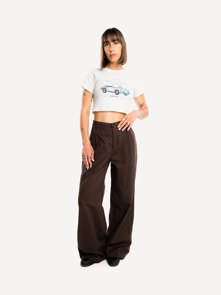 Summer Story Crop Top — White