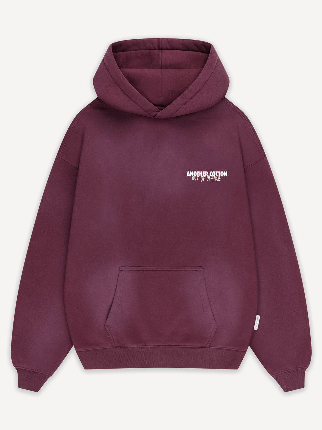 Vacation Rules Washed Hoodie — Washed Burgundy