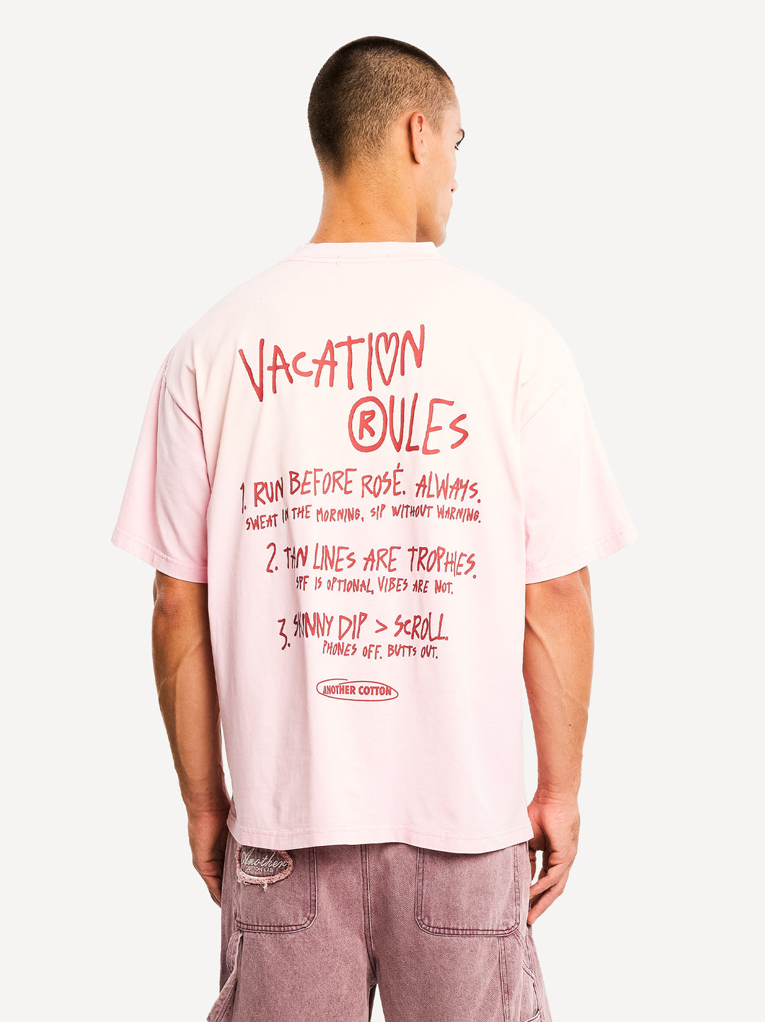Vacation Rules Washed T-Shirt
