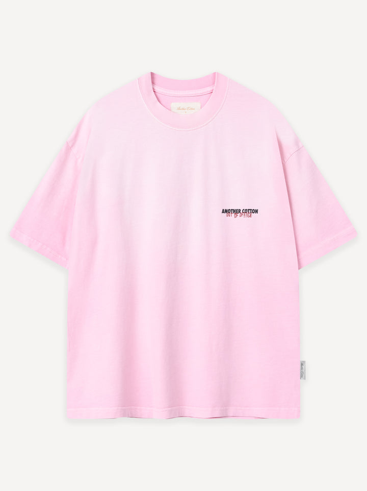 Vacation Rules Washed T-Shirt — Washed Powder Pink