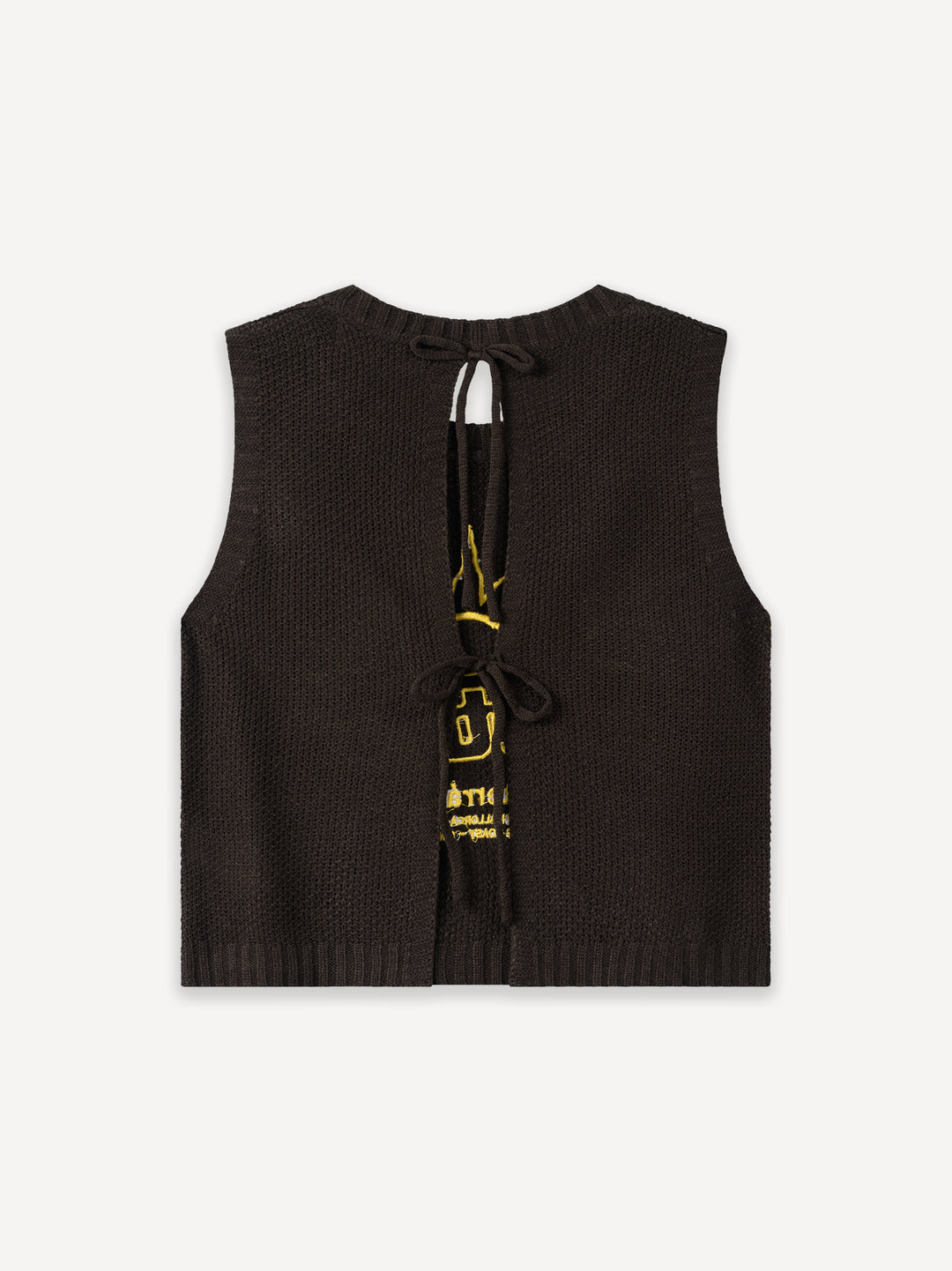 WMN Atelier Knit Vest — Brown