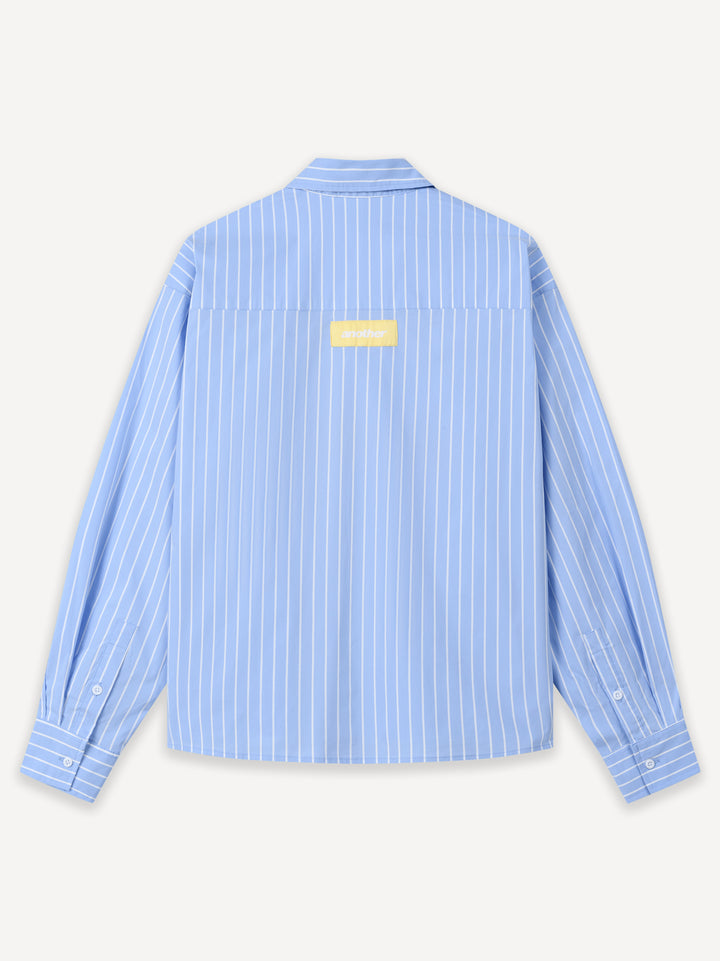WMN Rave Shirt — Light Blue Stripes