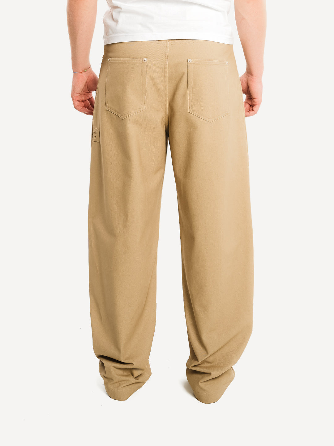 Straight Pleated Workwear Pants