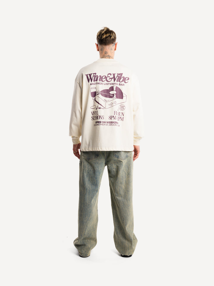Wine & Vibe Boxy Longsleeve