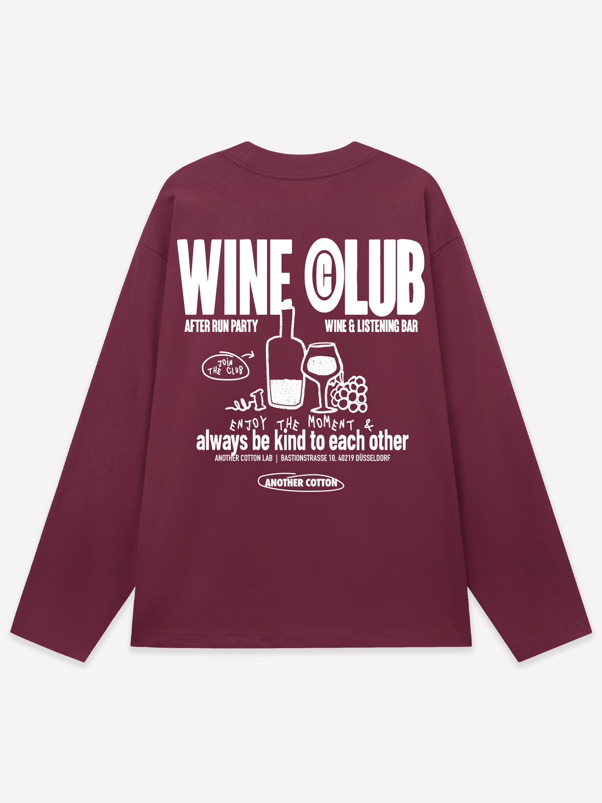 Wine Club Longsleeve – Burgundy