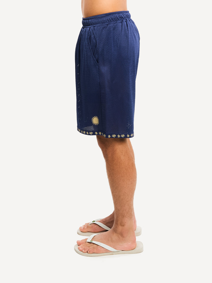 Yachting Mesh Shorts — Navy Blue