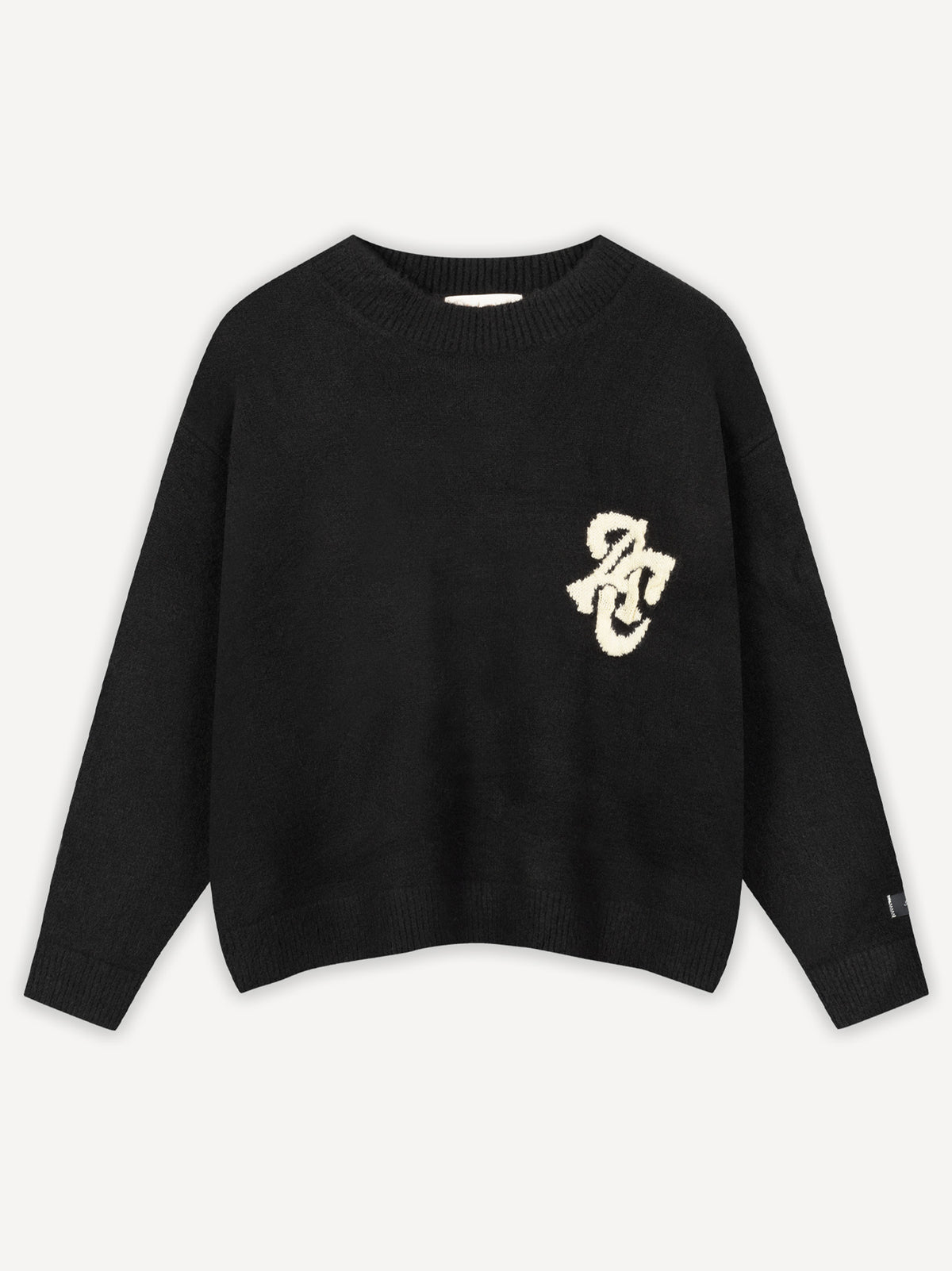 Another Set Knit Sweater – Black