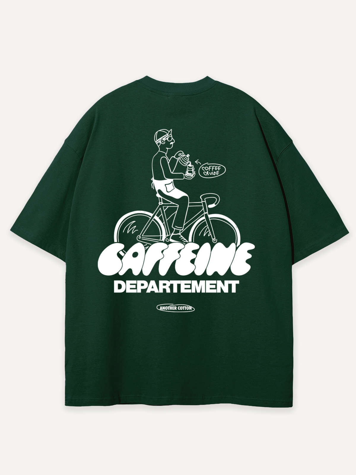 Caffeine Department T-Shirt – Bottle Green
