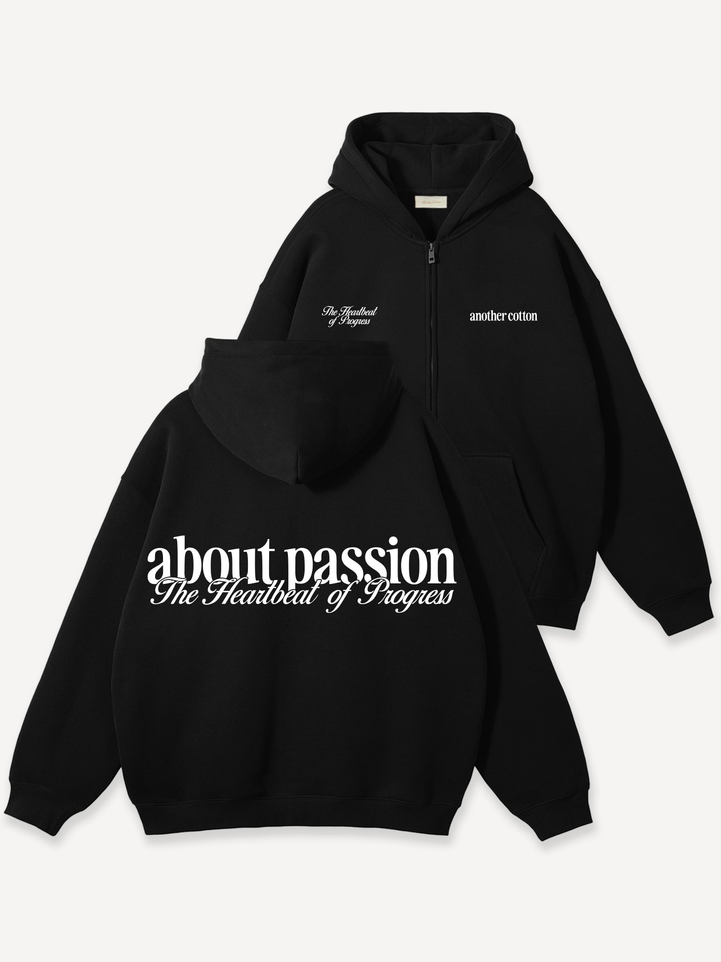 About Passion Oversize Zip Hoodie – AnotherCottonLab