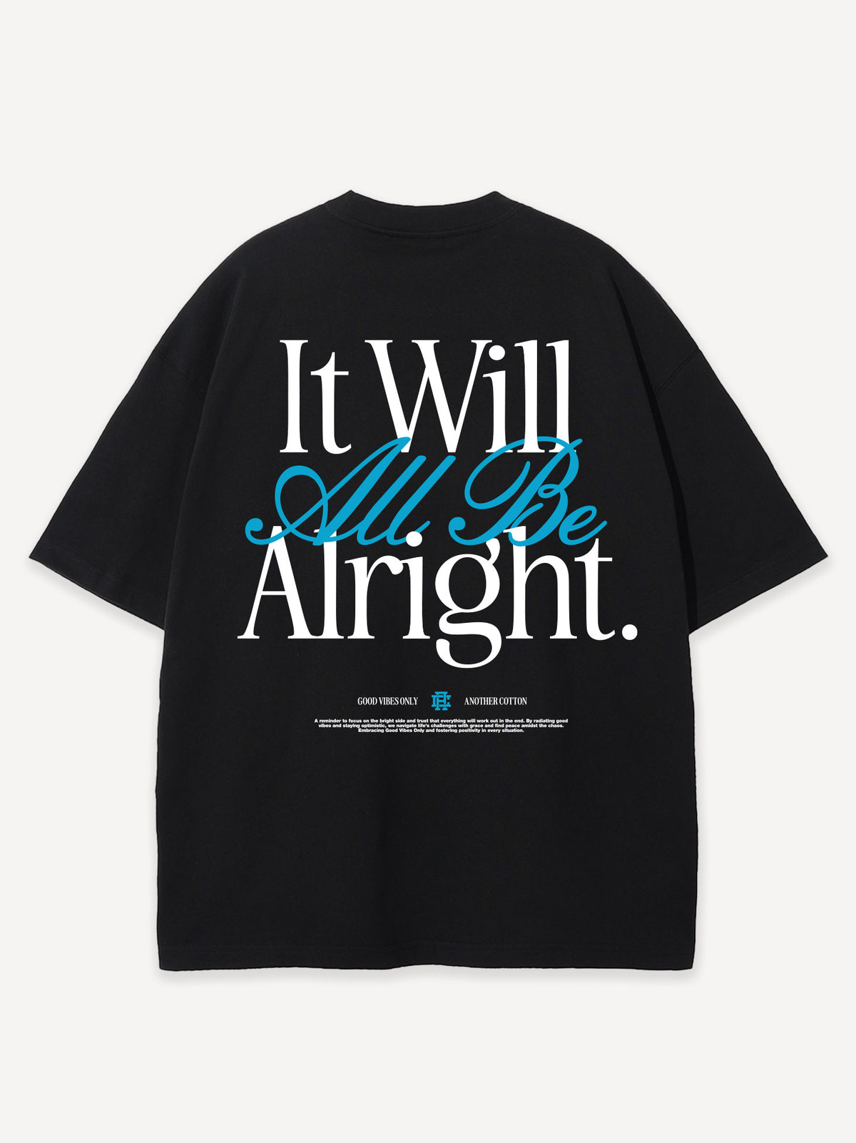Alright Oversized T-Shirt – Black