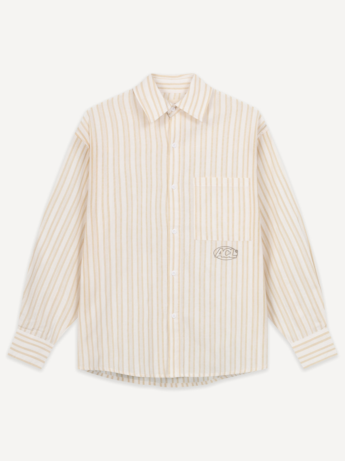 Striped Summer Shirt – Beige