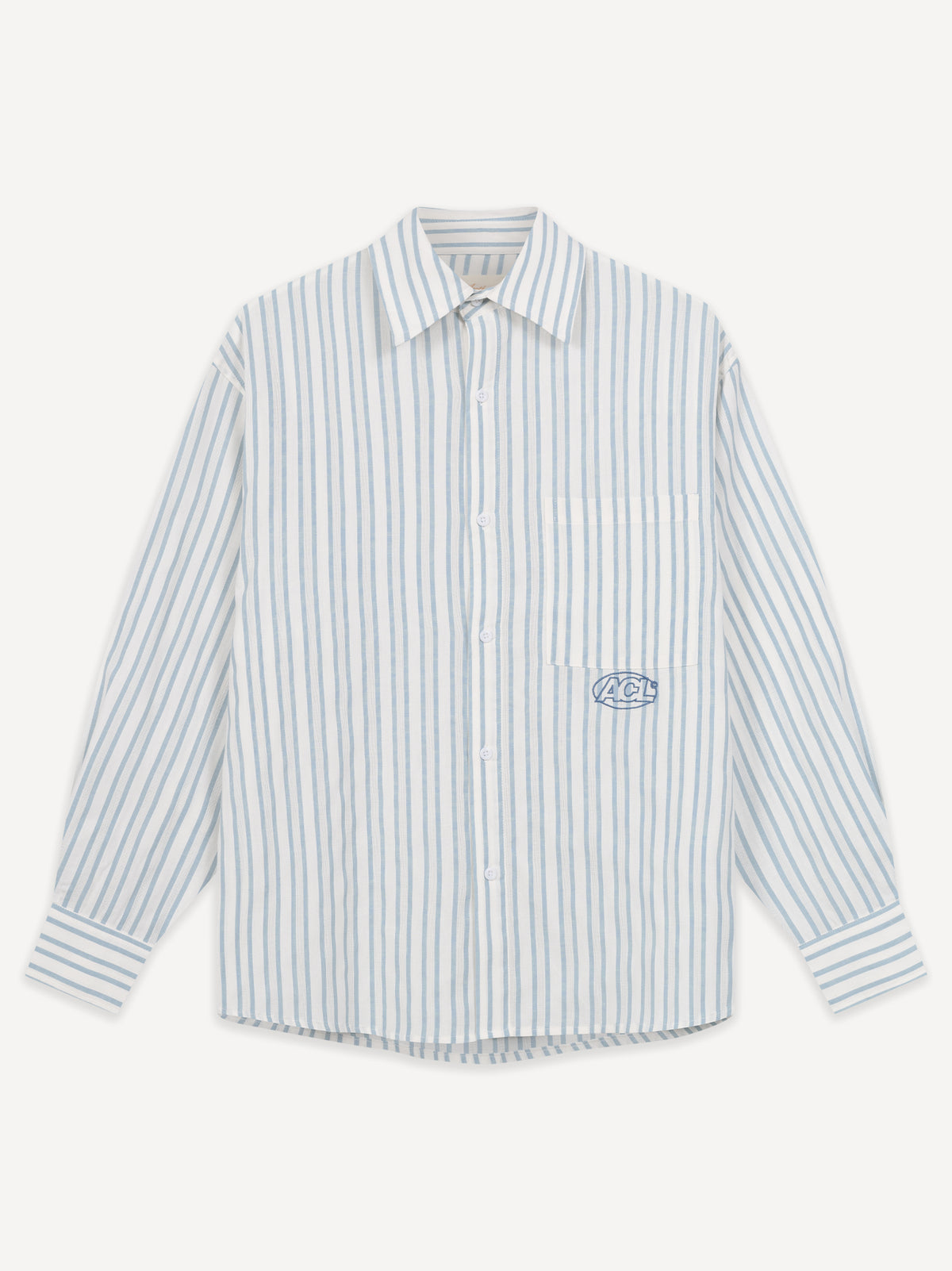 Striped Summer Shirt – Sky Blue