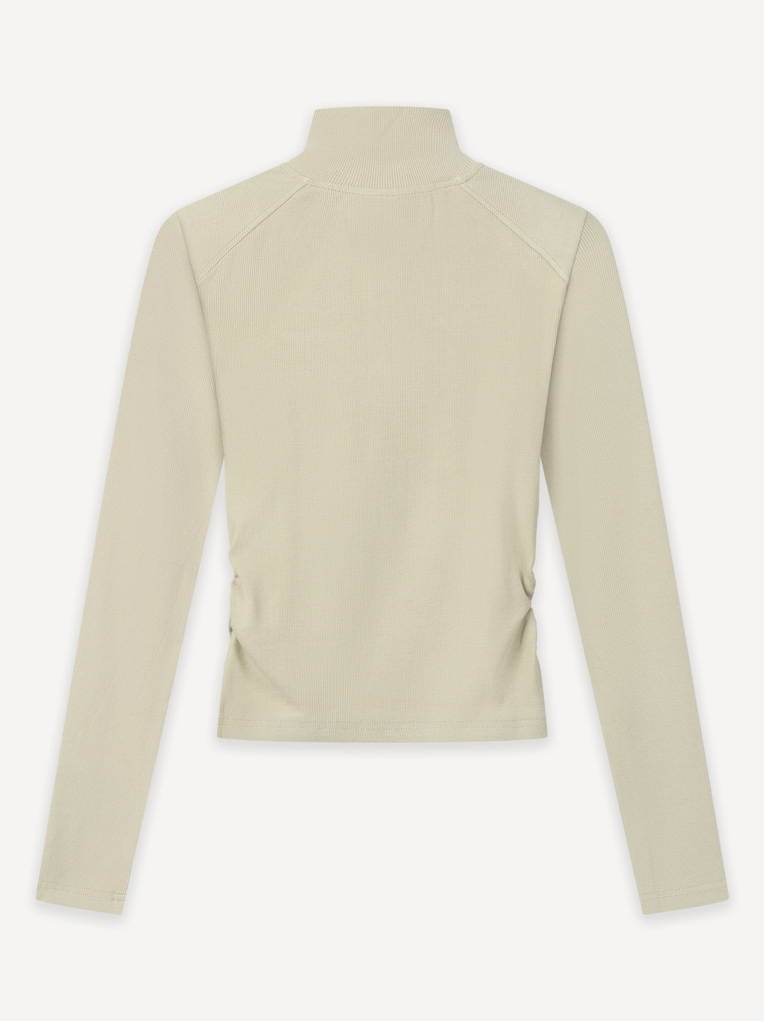 Another Cropped Rib Half Zip Longsleeve