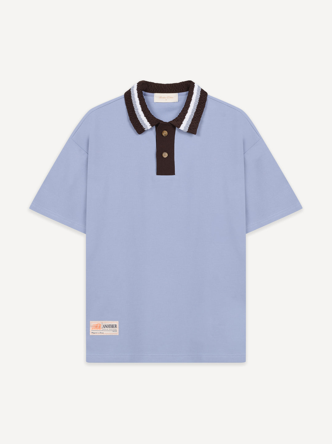 Knit Collar Oversized Polo