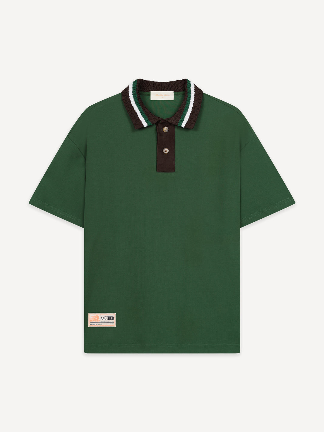 Knit Collar Oversized Polo