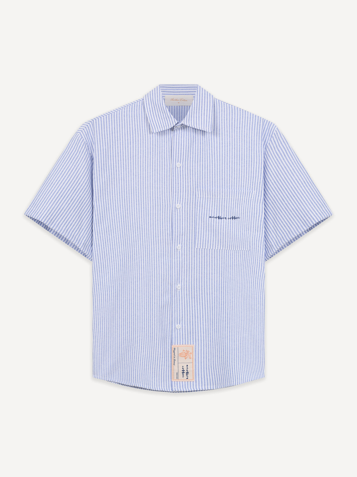 Oversized Short Sleeve Shirt – Sky Blue