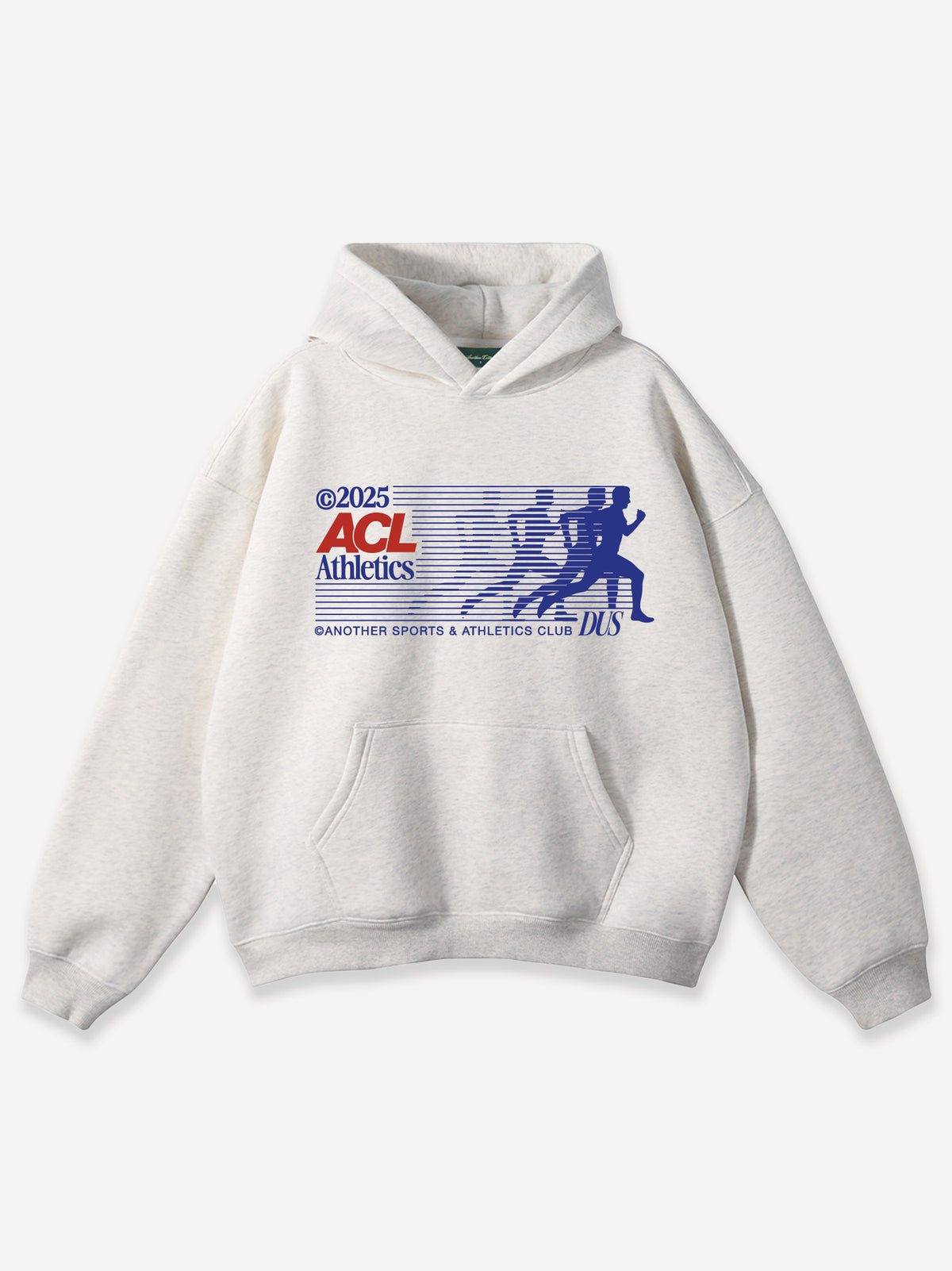 Athletics Oversized Hoodie – Ash Grey
