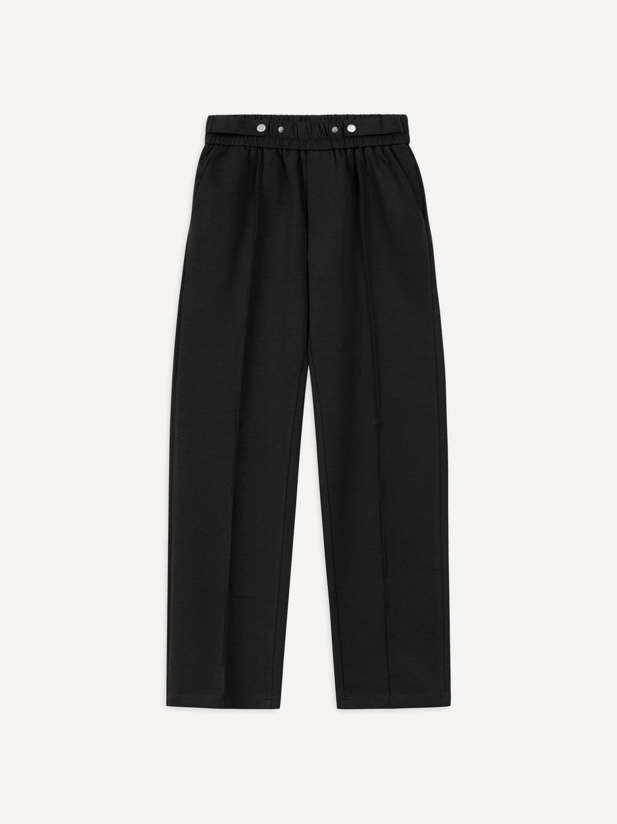 Another Pleated Buttons Pant – Black