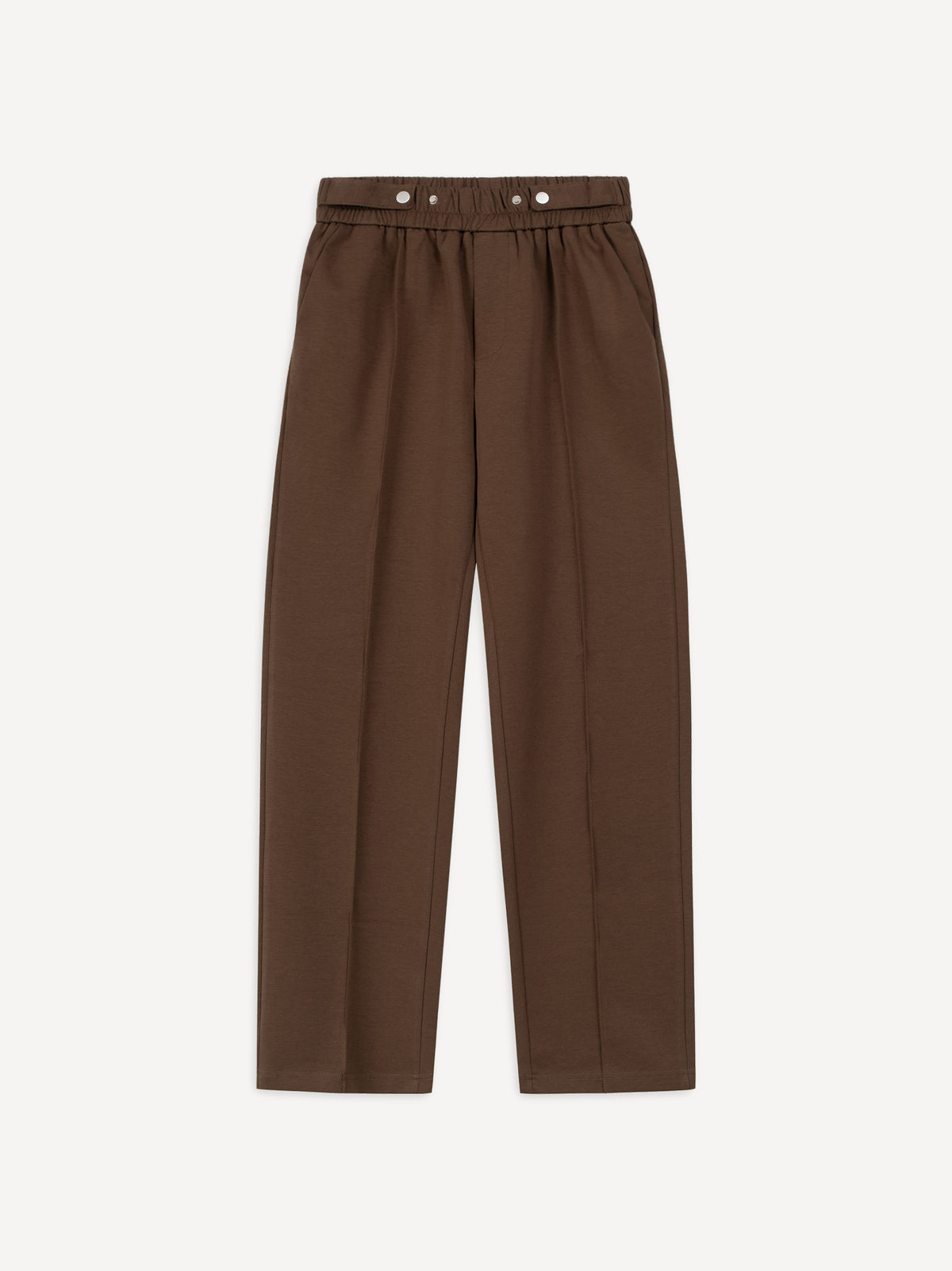 Another Pleated Buttons Pant – Brown