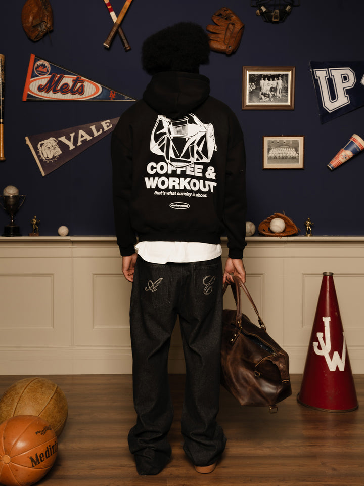 Coffee & Workout Oversized Hoodie