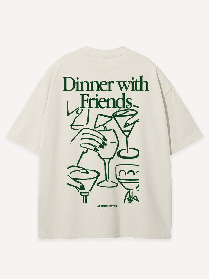 Dinner with Friends Oversized T-Shirt