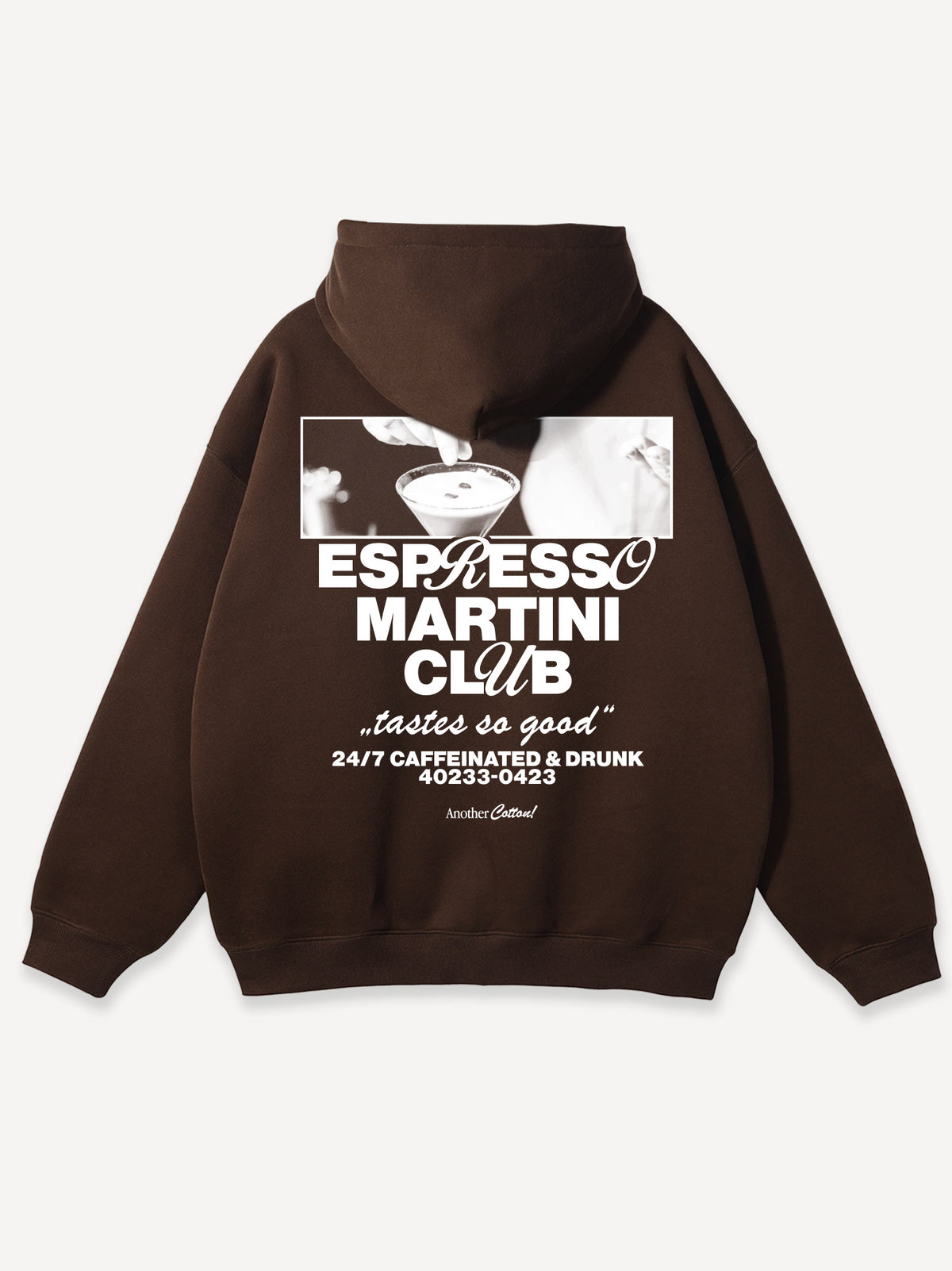 Espresso Martini Oversized Zip Hoodie – Chocolate Chip